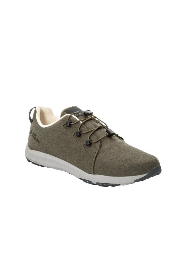 Sneaker Spirit Wool Low (leichte, flexible Sohle) mossgrün Herren Wanderschuh