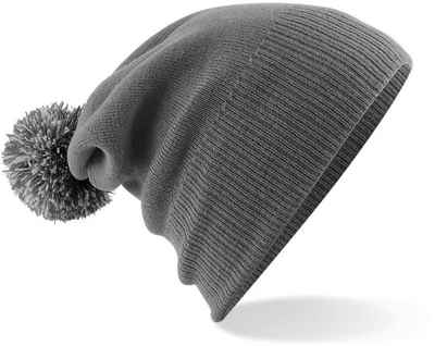 Goodman Design Bommelmütze Strickmütze Beanie Pompon Mütze Pudelmütze Duales Design – mit Umschlag oder als Slouch-Beanie