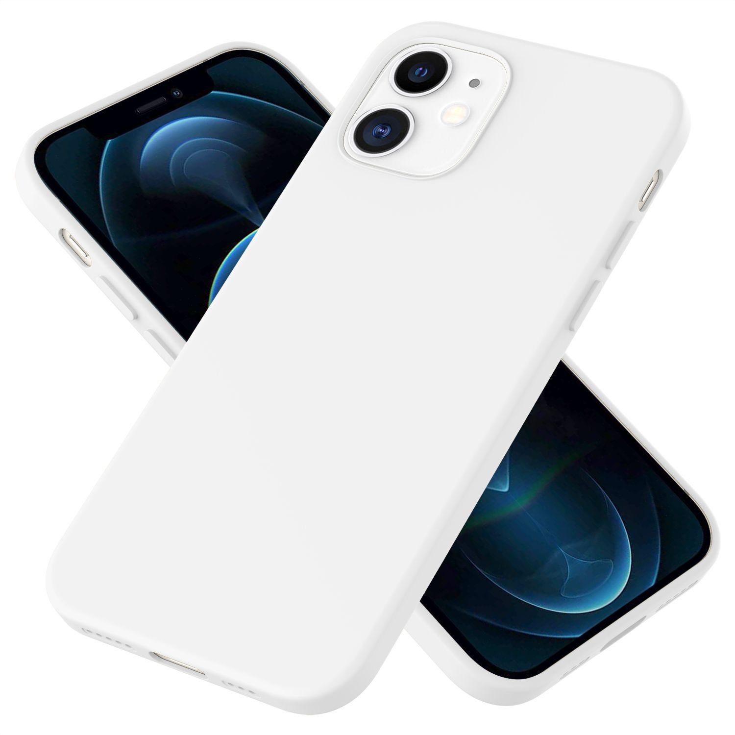 Nalia Smartphone-Hülle Apple iPhone 12 Apple iPhone 12 Pro, Silikon Hülle mit stabilem Kern / Schmutzresistent / Innen Mikrofliess