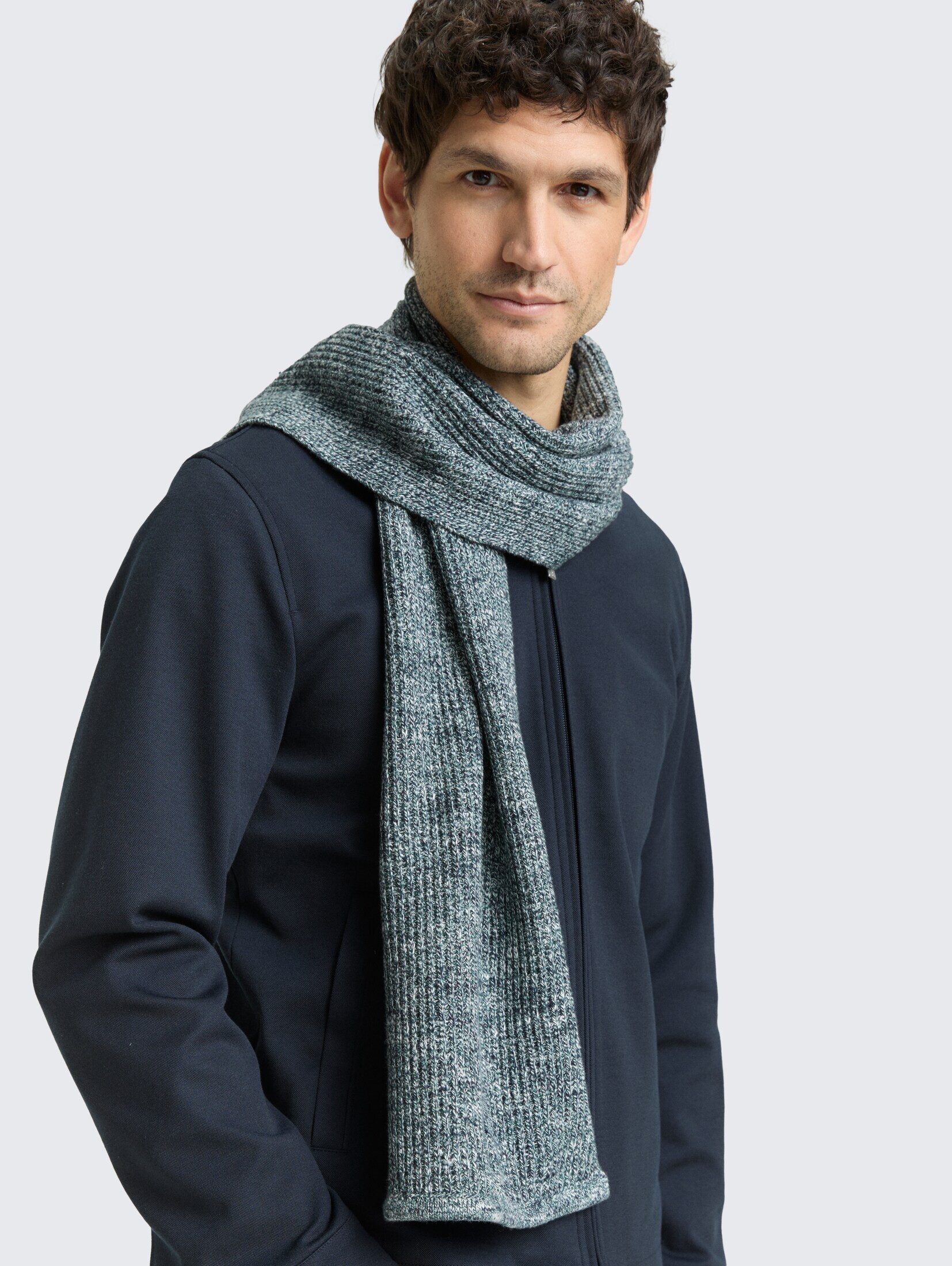 TOM TAILOR Strickschal Accessoire, Schal aus Baumwolle