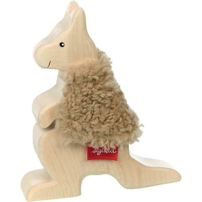 Sigikid Spielfigur Cudly Wudly Holztier Känguru Made in Europe