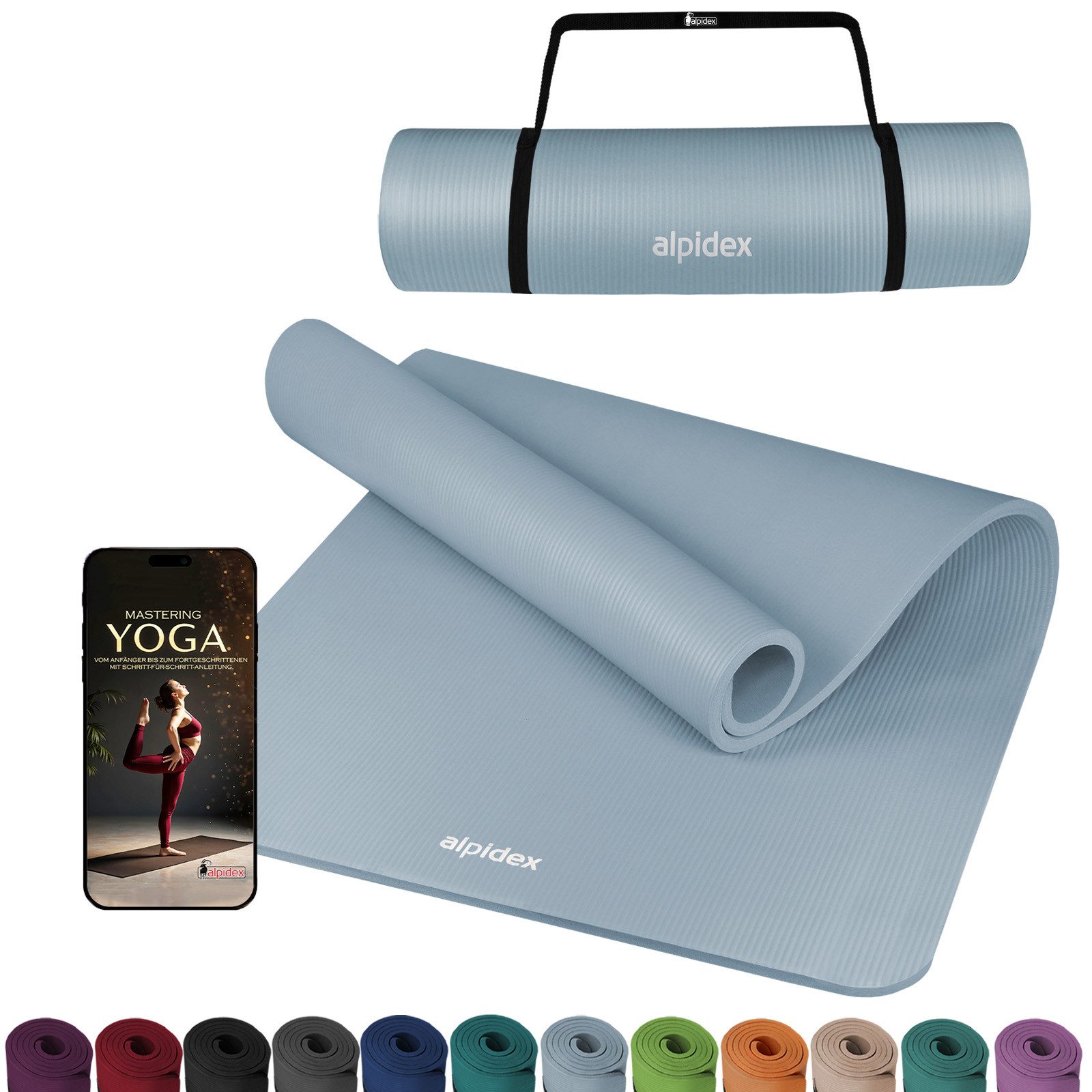 ALPIDEX Yogamatte ALPIDEX Yogamatte Extra Dick 1,5 cm