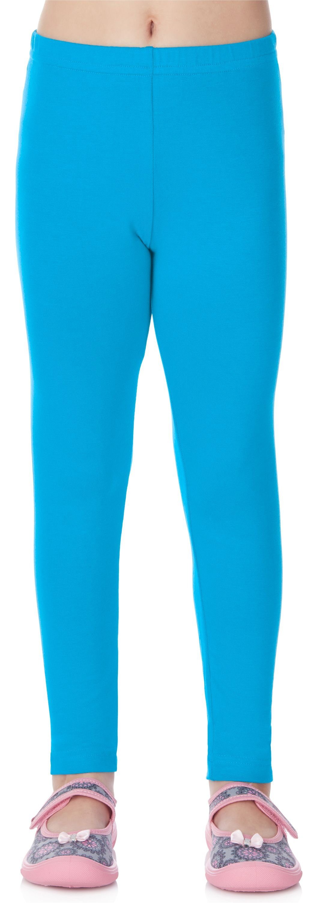 Bund MS10-130 Blau (1-tlg) Lange Viskose elastischer Leggings Leggings aus Style Merry Mädchen