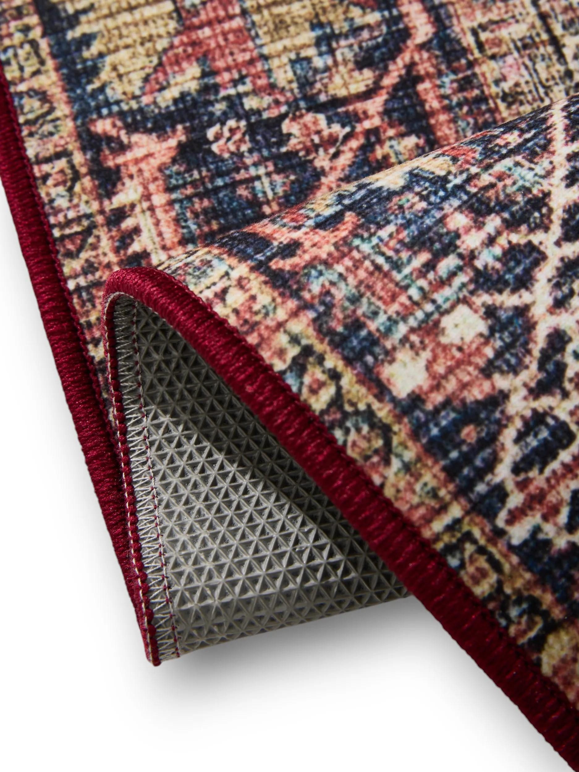 benuta Teppich George, rechteckig, Höhe: 5 mm, Vintage-Look, Kurzflor, Teppich Wohnzimmer, Schlafzimmer, Waschbar