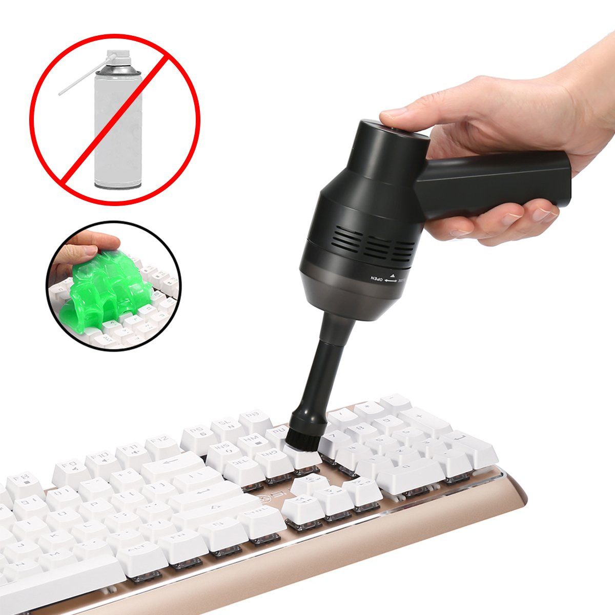 ELEGIANT Akku-Handstaubsauger Mini Пылесосы – Kompakter und leistungsstarker, Tischsauger für Zuhause und Büro