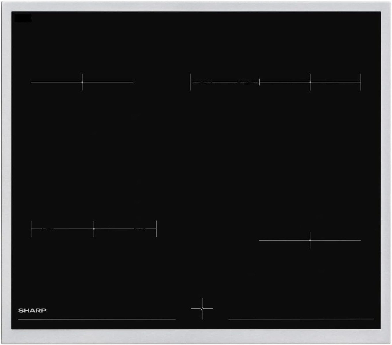 Sharp Elektro-Herd-Set, mit 1-fach-Teleskopauszug, Leicht-Reinigungs Emaille, 1 Teleskopauszug, Heißluft, SCHOTT CERAN® Kochfeld