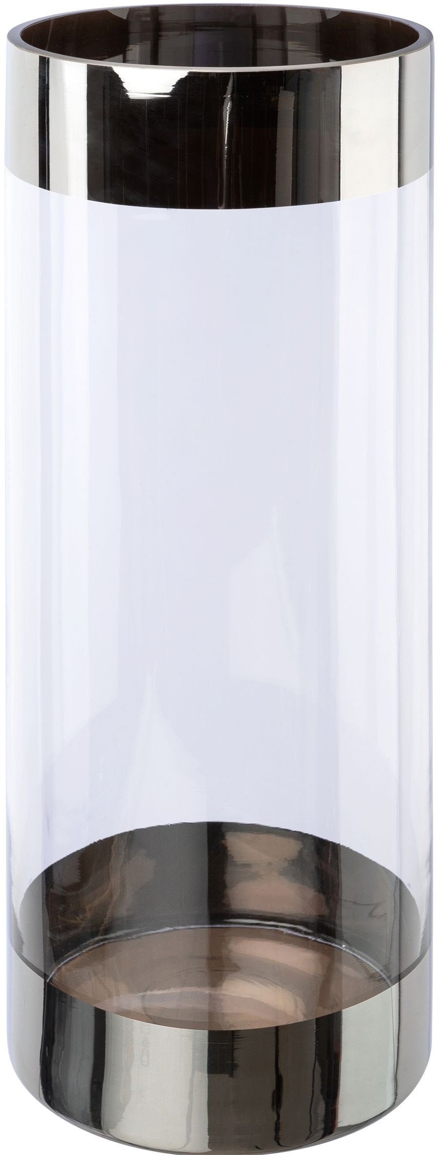 Creativ deco Bodenvase (1 St), mit silberfarbenen Absetzungen günstig online kaufen