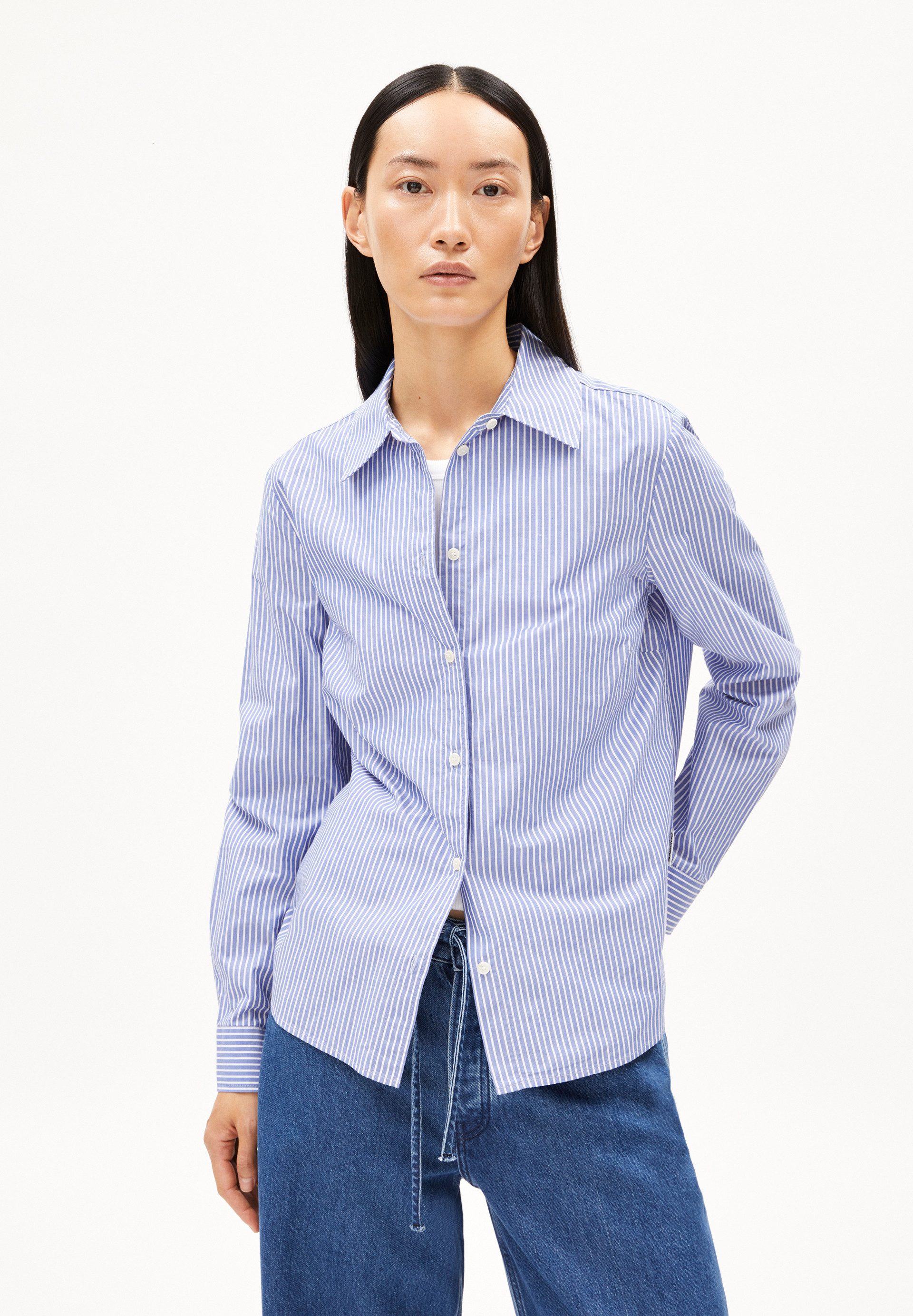 Armedangels Hemdbluse LOUILAA STRIPED Bluse aus günstig online kaufen