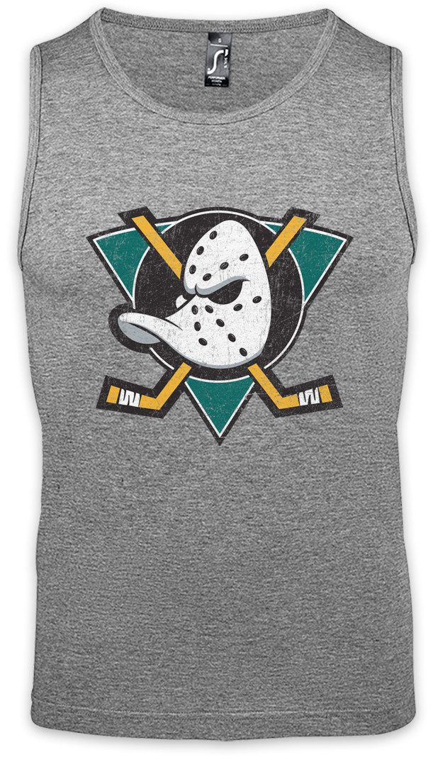 Urban Backwoods Tanktop Ducks Hockey Ärmelloses T-Shirt Symbol Sign Team Mannschaft Logo Schläger Maske Mask Bat