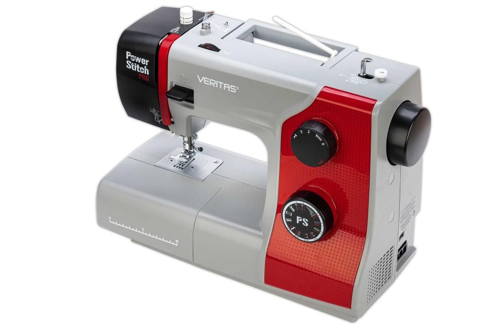 Veritas Nähmaschine - Power Stitch PRO, 17 Programme, 17 Stichprogramme, Nähfußdruck regulierbar, Fadenabschneider