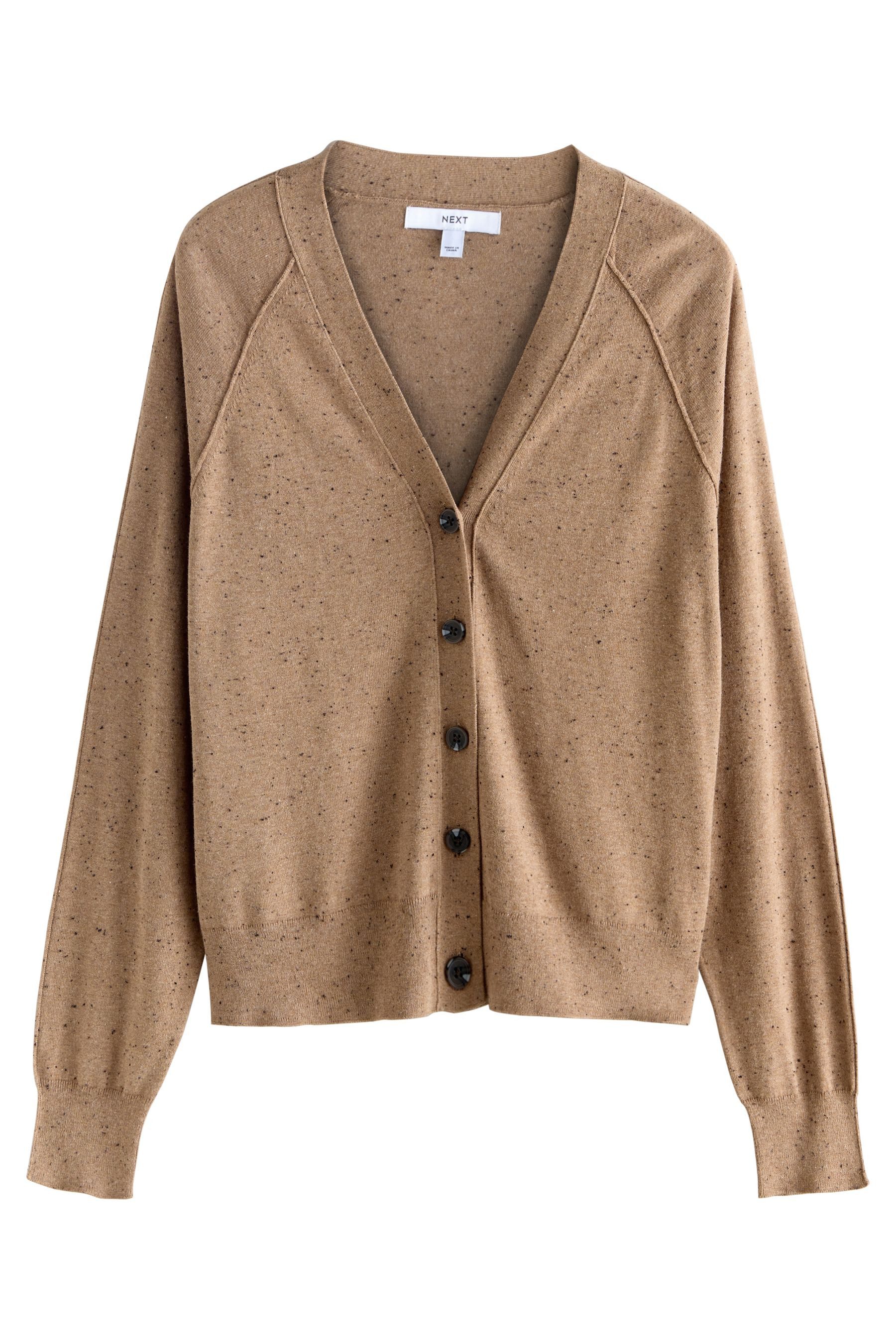 Next Strickjacke Strickjacke mit V-Ausschnitt, Kurzgröße (1-tlg)