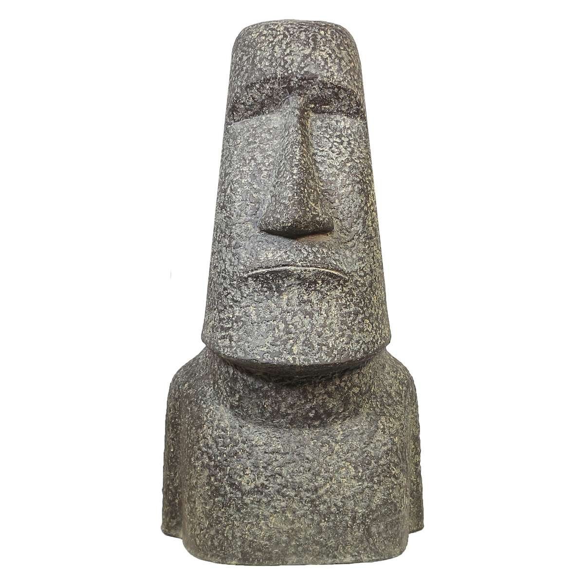 Dekofigur Moai Osterinsel Stein Lavastein Figur 120 cm