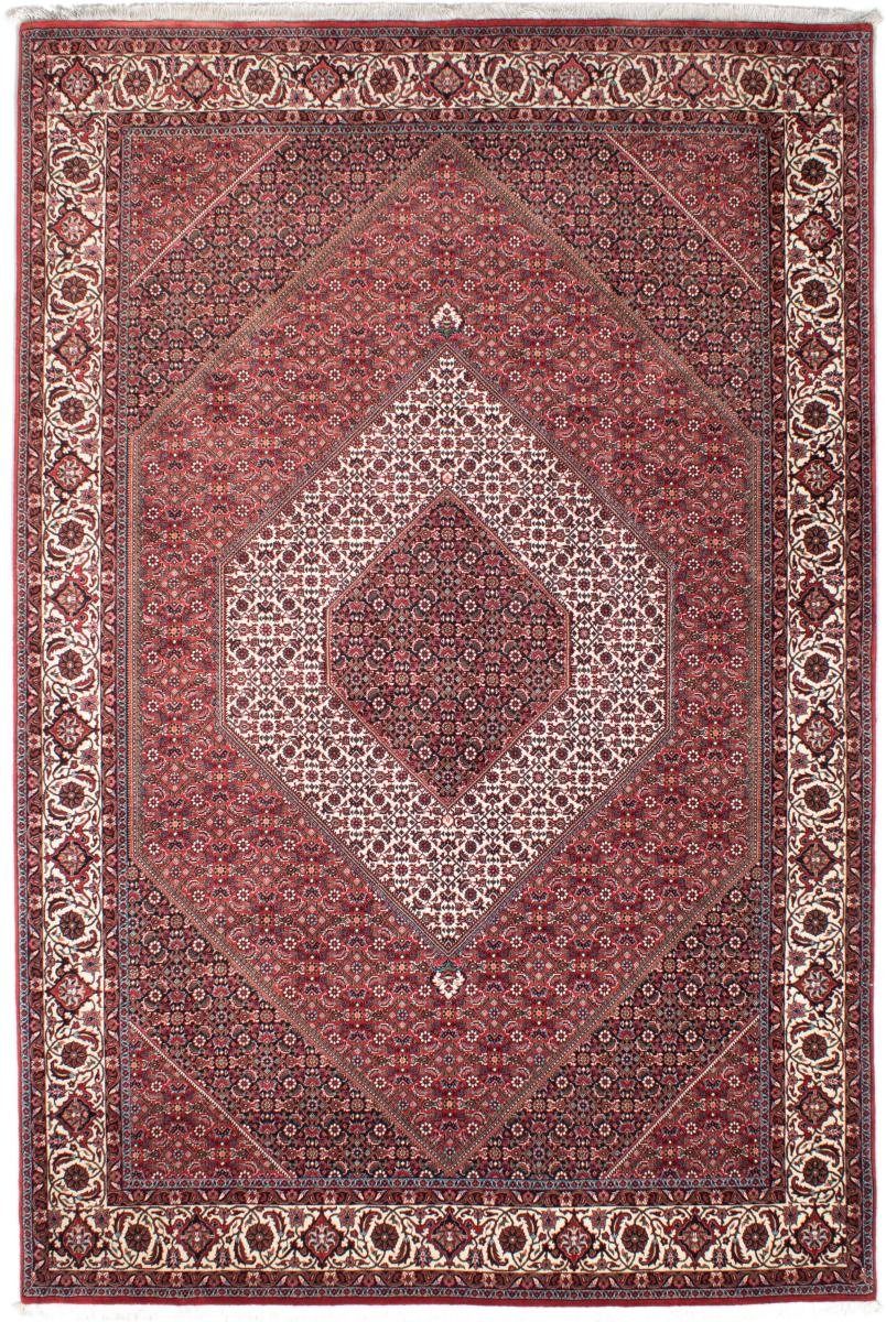 rechteckig, Orientteppich 204x303 Perserteppich, 15 Trading, / Handgeknüpfter Nain Bidjar mm Höhe: Orientteppich