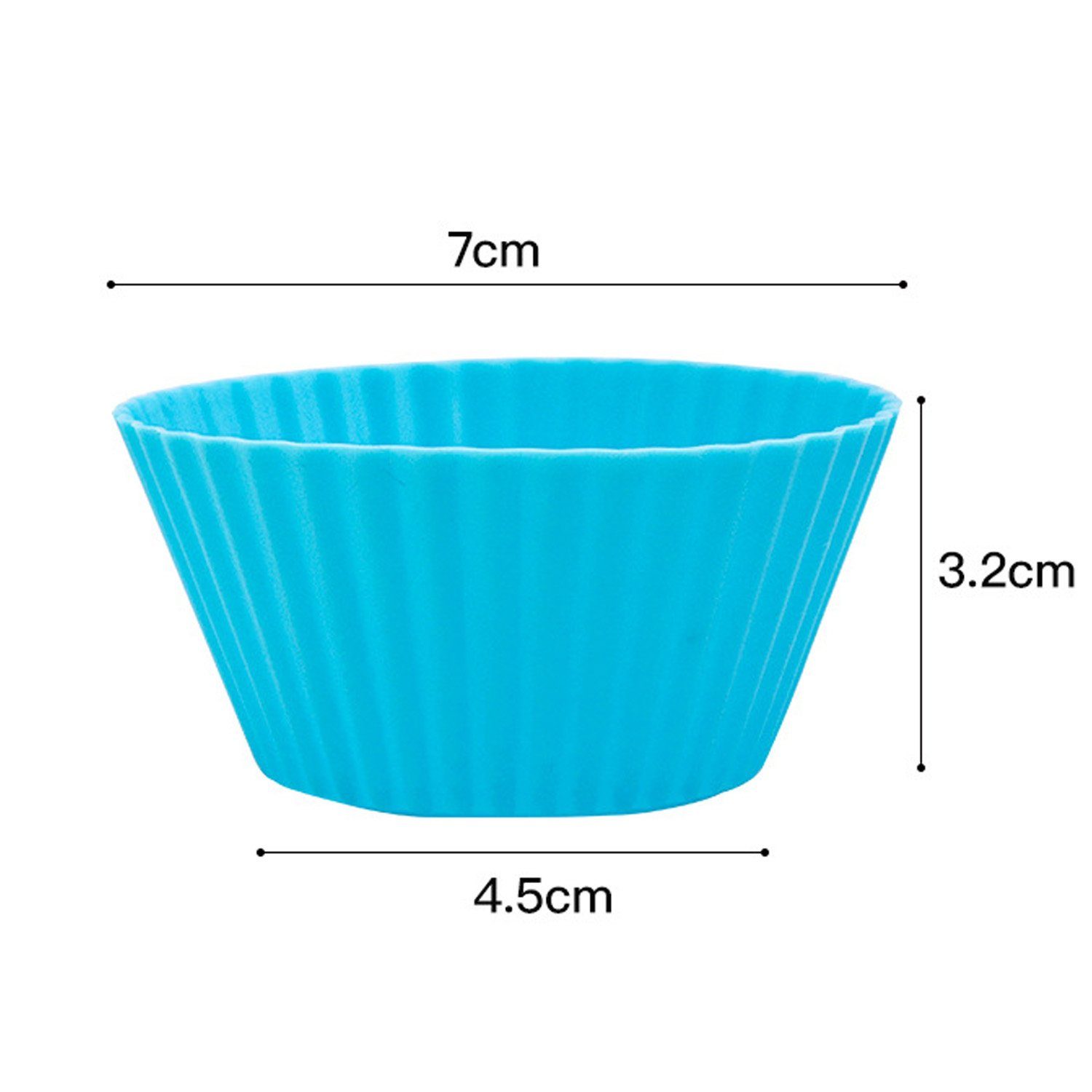 Cupcake, zggzerg hochwertigem Muffinformen Silikon Silikonform Antihaftwirkung (12-tlg), aus Wiederverwendbare