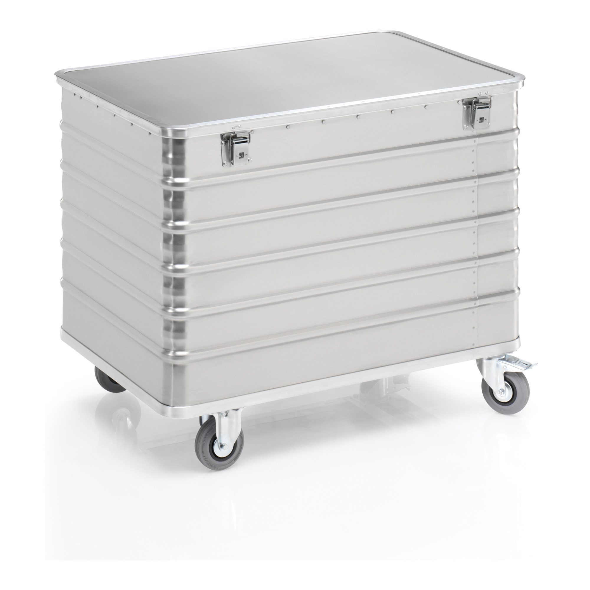 Gmöhling Transportwagen Gmöhling Kastenwagen mit Deckel D 3008 Volumen 415l Aluminium
