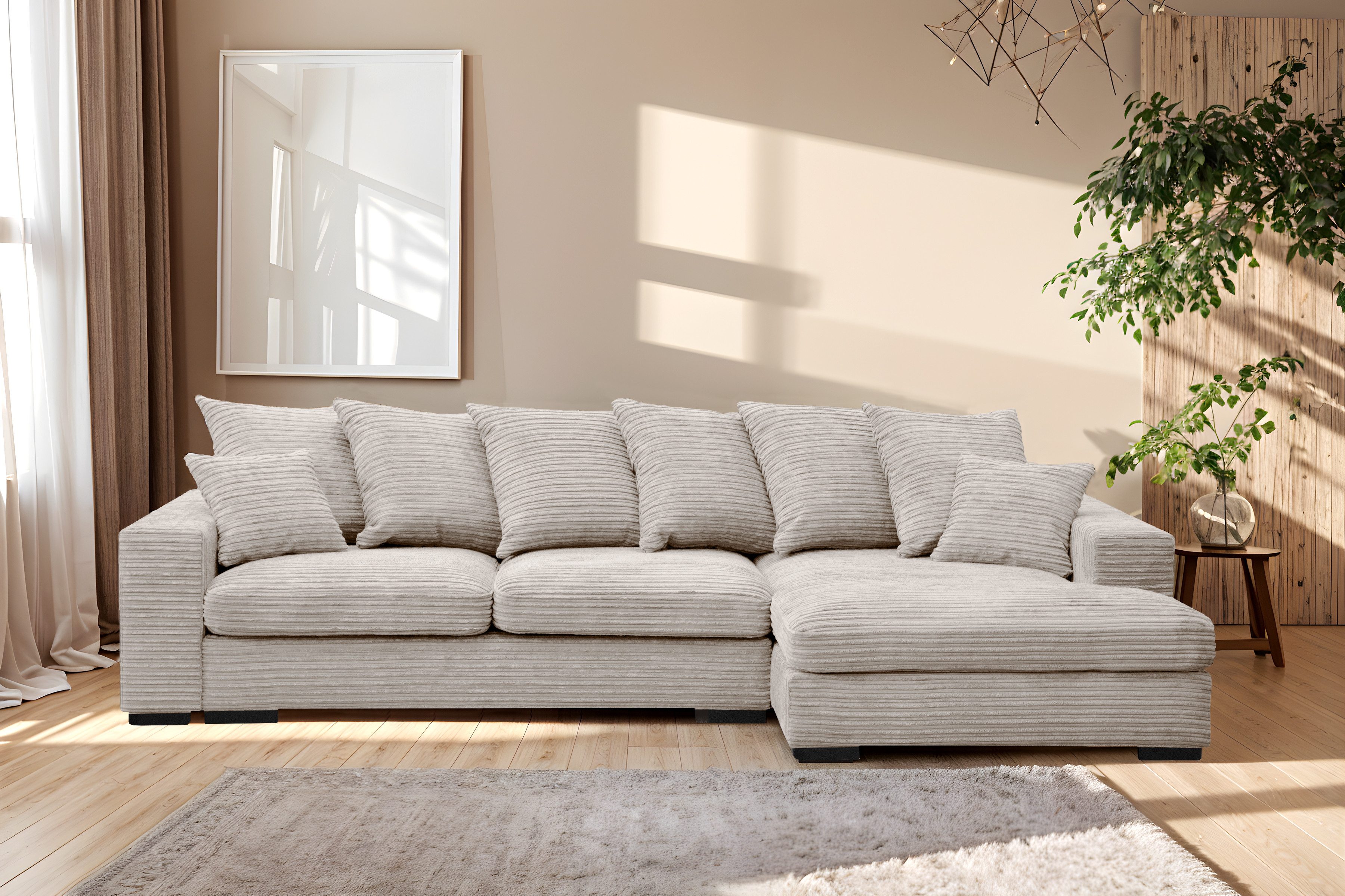 Kaiser Möbel Ecksofa Sofa L-form, Couch günstig online kaufen
