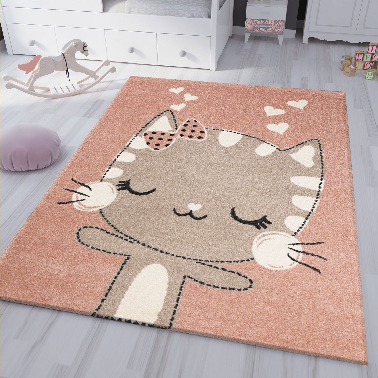 Teppich »kinderzimmer kinderteppich Flauschiger Baby Teppich Glückliches  Kätzchen Katze Kinder- Jugendzimmer«, Vimoda online kaufen | OTTO