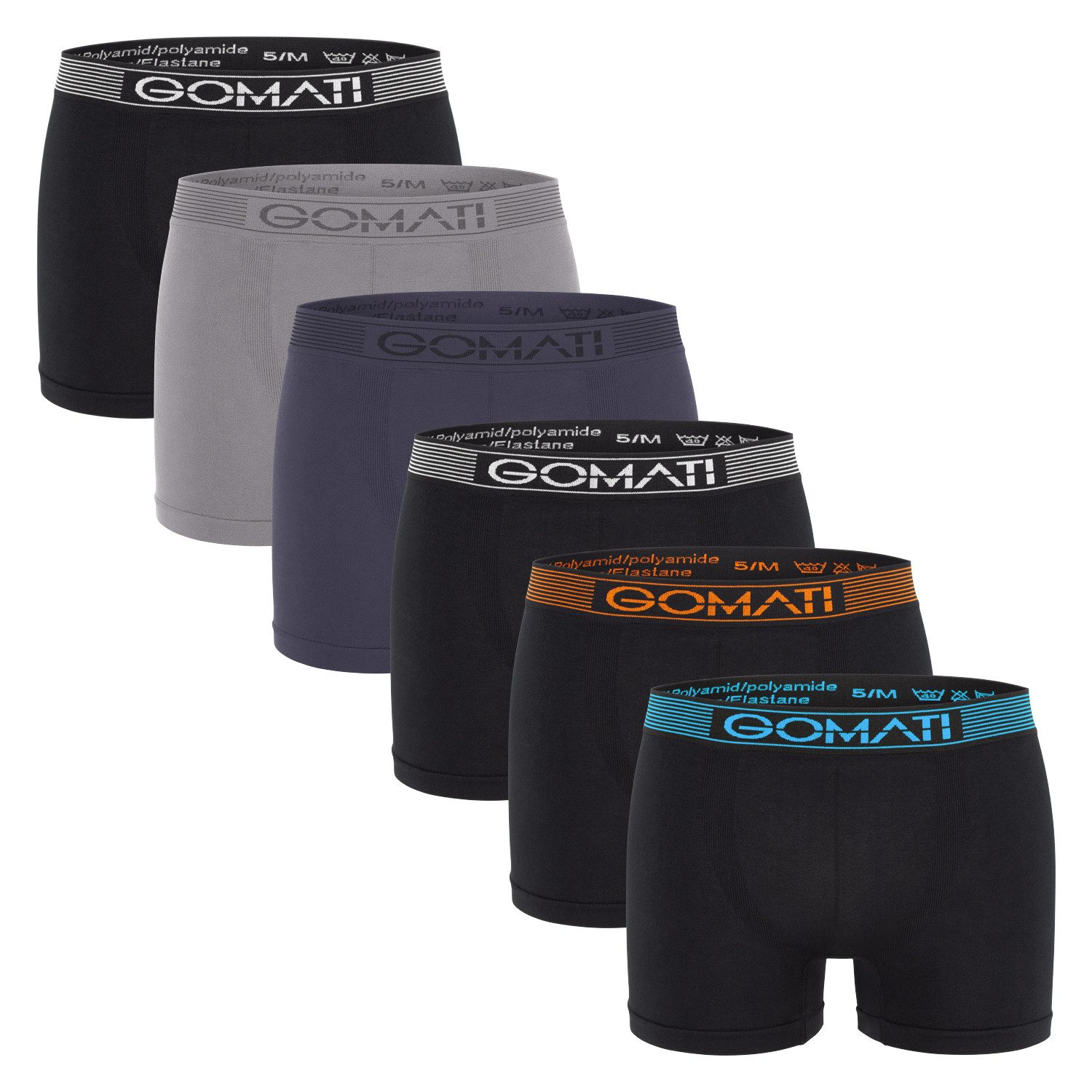 Gomati Boxershorts Herren Seamless Pants (6er günstig online kaufen