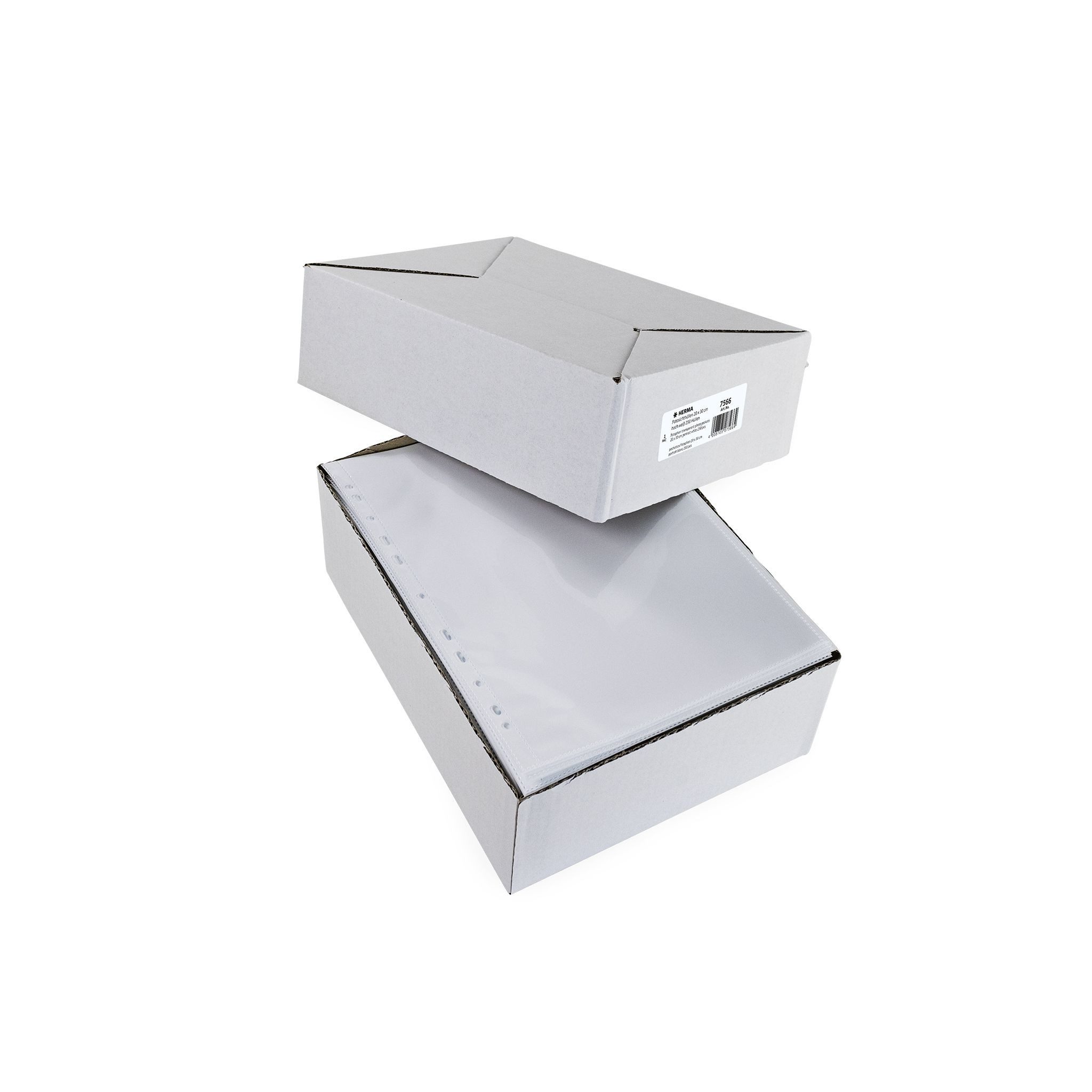 HERMA Fotoalbum Herma FOTOPHAN Fotosichthüllen PP A4 für Fotos 20 x 30 cm hoch weiss