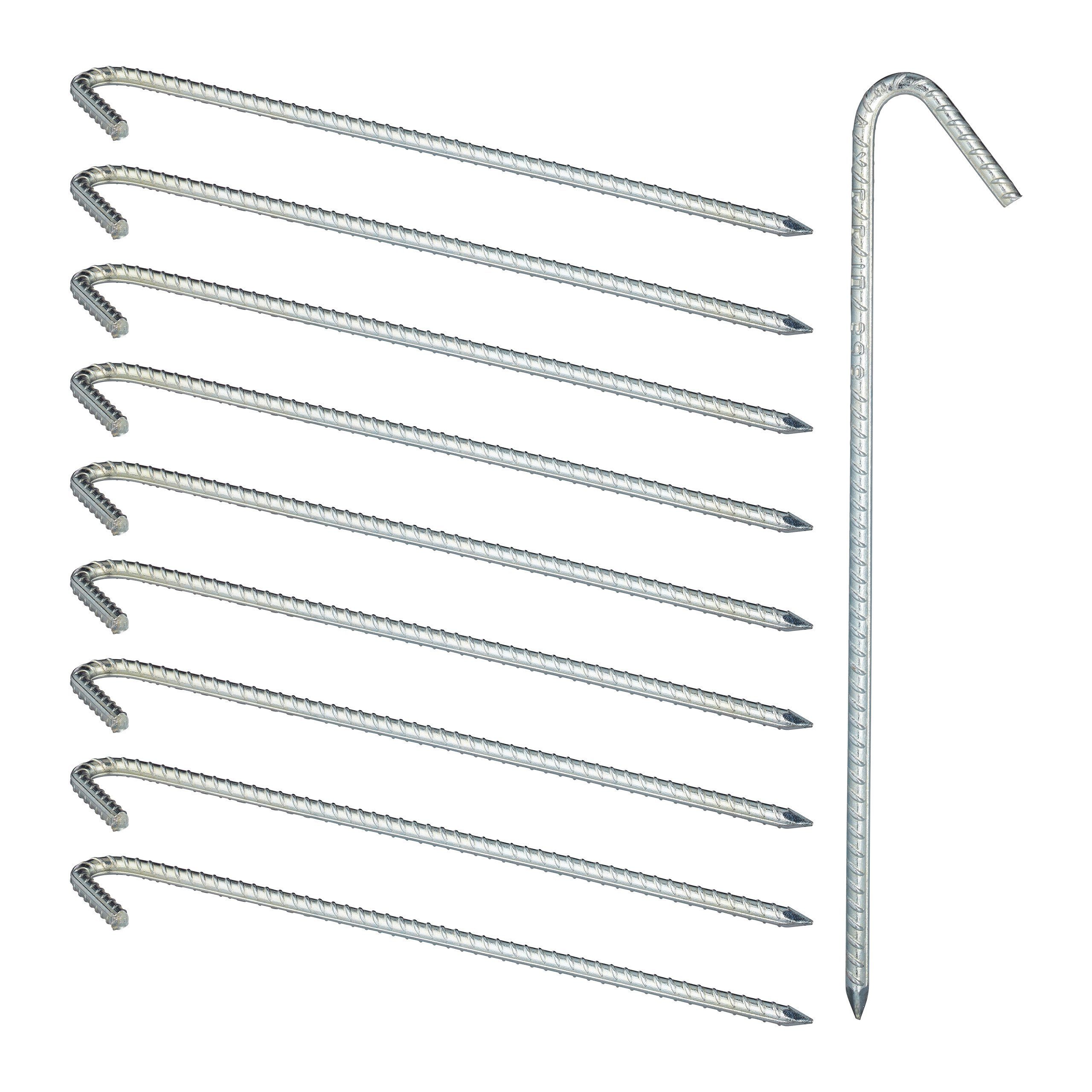 relaxdays Zelthering XL Bodenanker 10er Set, (10-St)