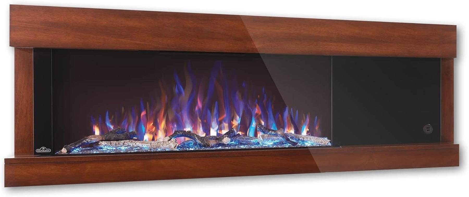 Napoleon Elektrokamin Premium Fire Elektro-Kamineinsatz Wandkamin 135cm Elektrischer Kamin, Fernbedienung, Wandmontage