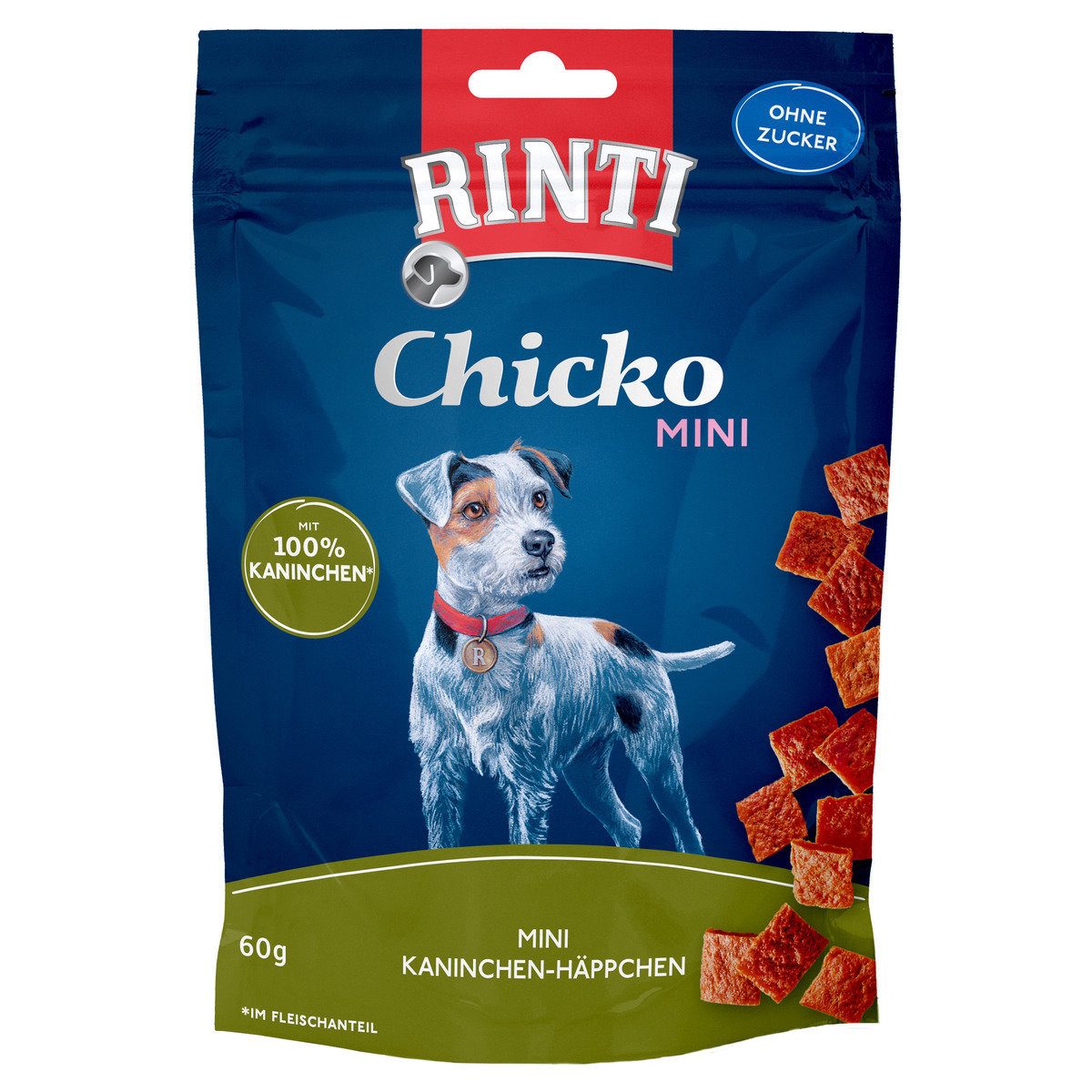 Rinti Chicko Mini Kaninchen-Häppchen 60 g - 12 Stück