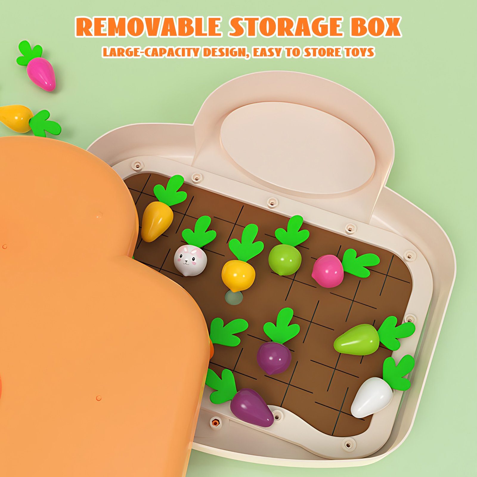 Ealing Lernspielzeug Mathe Waage Montessori Spielzeug (Set, Hase Karotte Steckspiel Zahlenblöcke), Zahlen und Rechnen Lernen für Kinder ab 2 Jahre