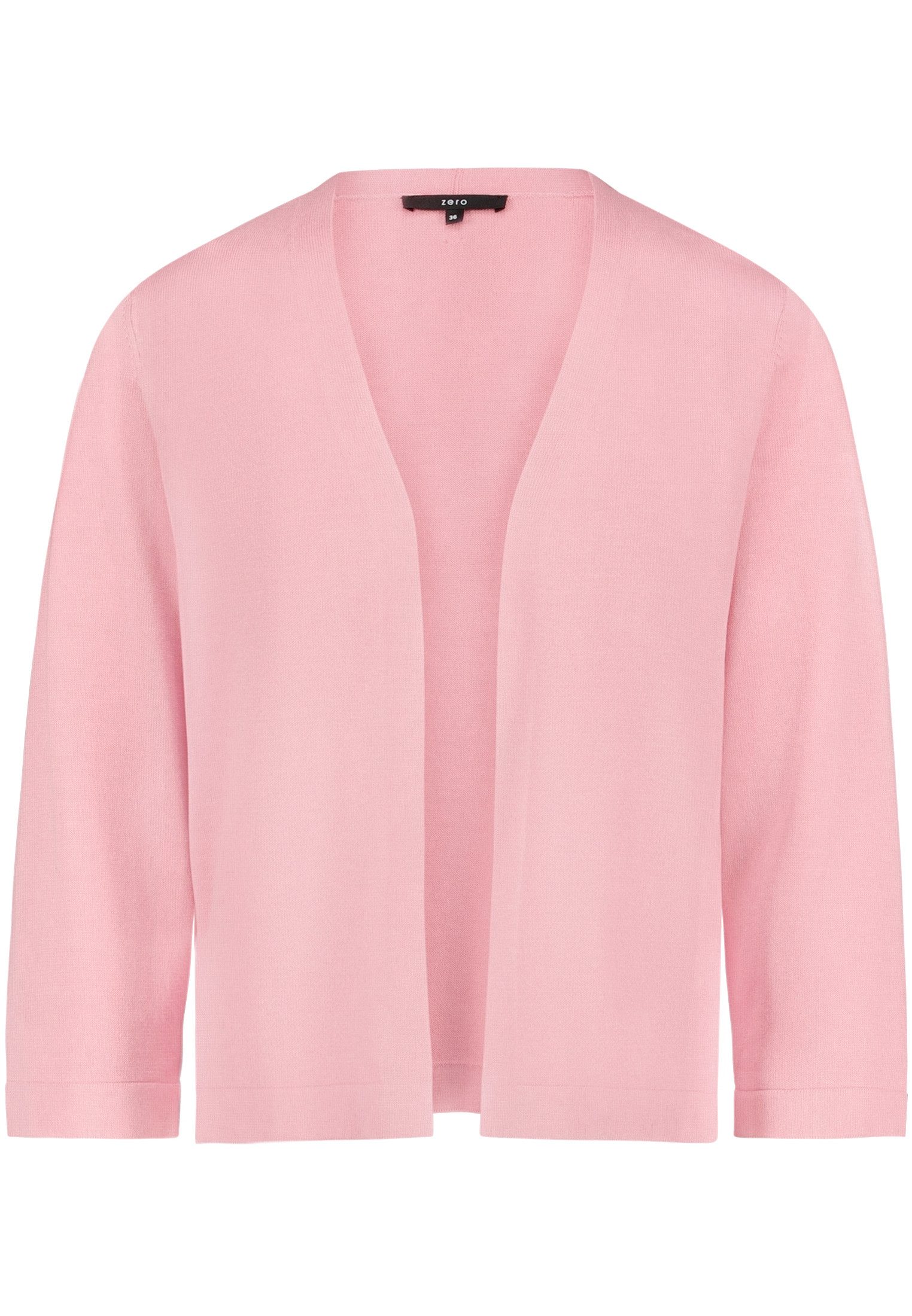 Zero Strickjacke Damen mit 3/4 Arm (1-tlg) Plain/ ohne Details günstig online kaufen
