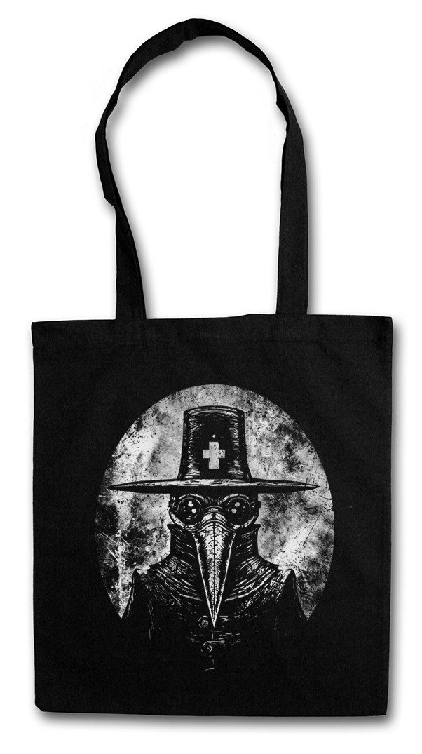 Beuteltasche Plague Doctor I Stofftasche Black Death The Beulenpest Maske Pest