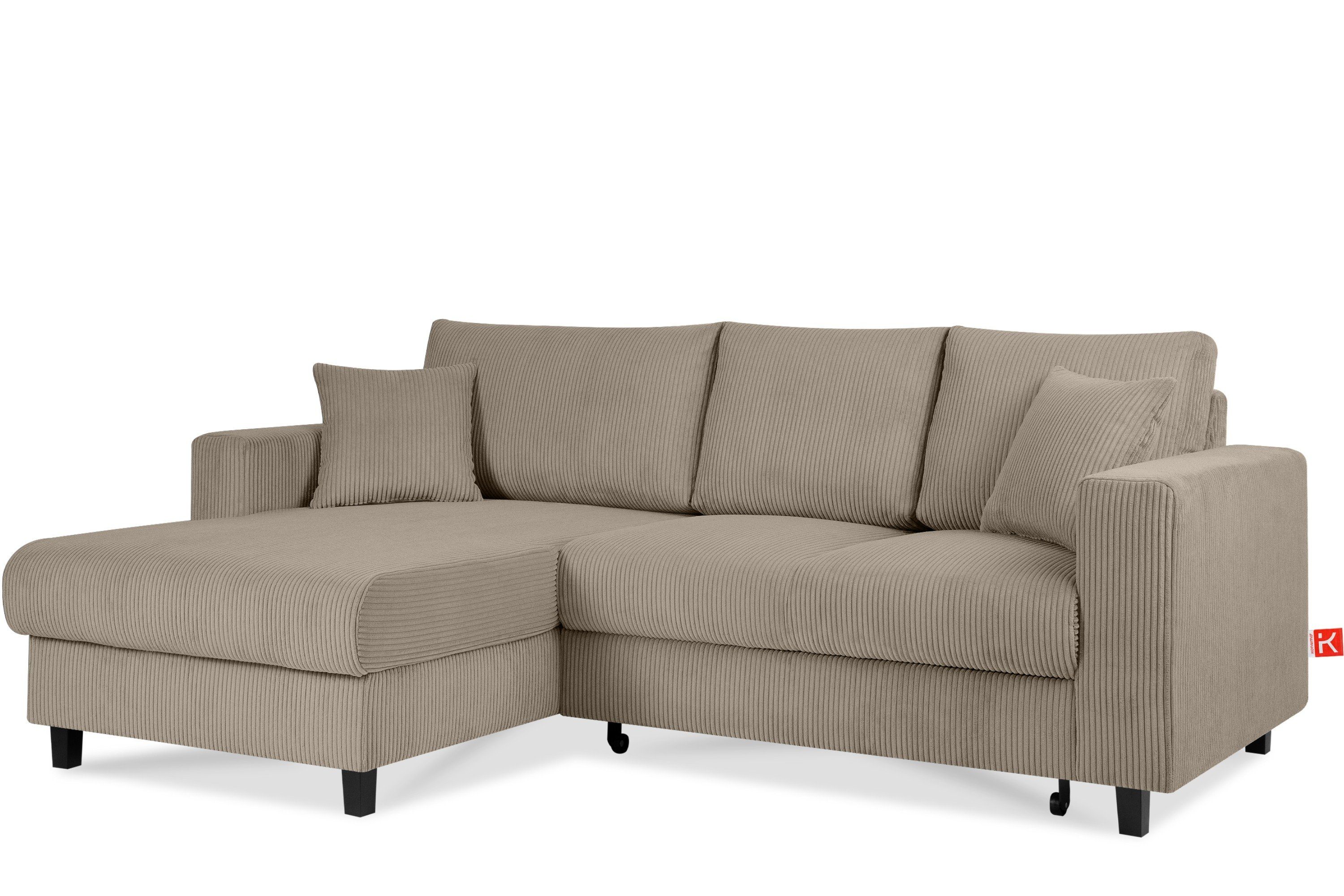 KONSIMO® Ecksofa Links Ecksofa EGRET, mit Schlaffunktion / Bettfunktion und günstig online kaufen