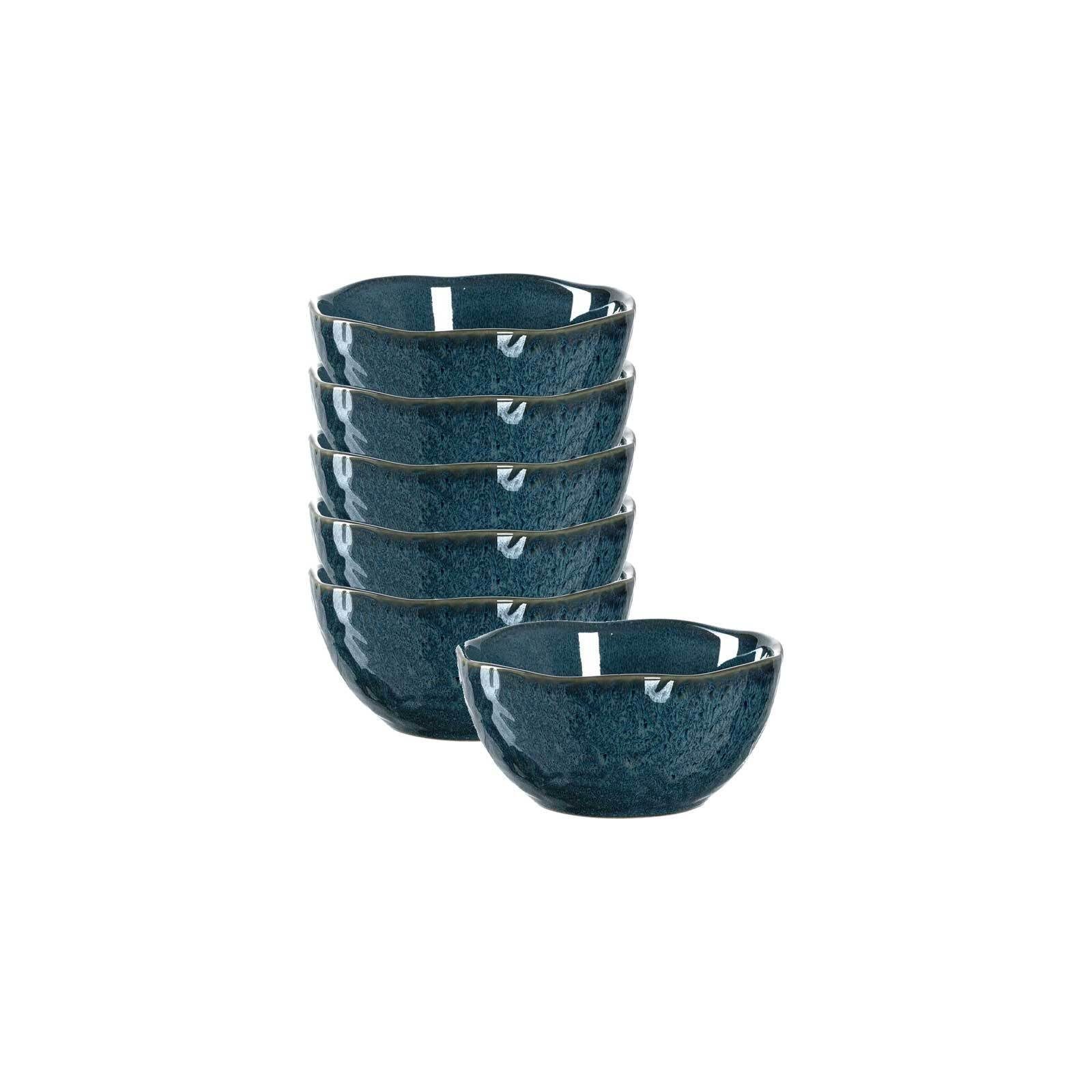 LEONARDO Schale Matera Schalen ø 12.0 cm 6er Set, Keramik, (6x Keramikschale, 6-tlg) blau