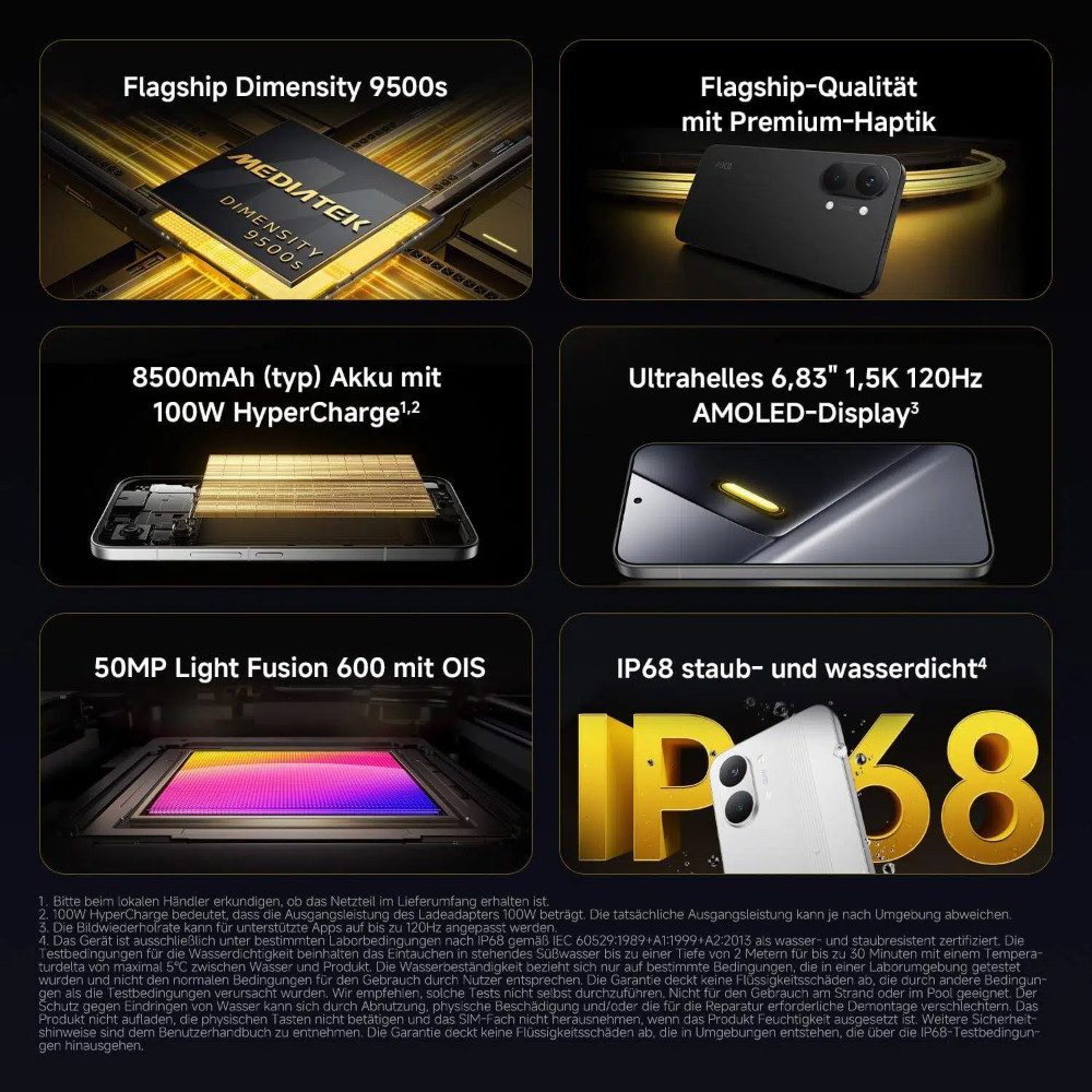 Xiaomi POCO X8 Pro Max 12GB 512GB Smartphone (6.83 Zoll, 512 GB Speicherplatz, 50 MP Kamera)