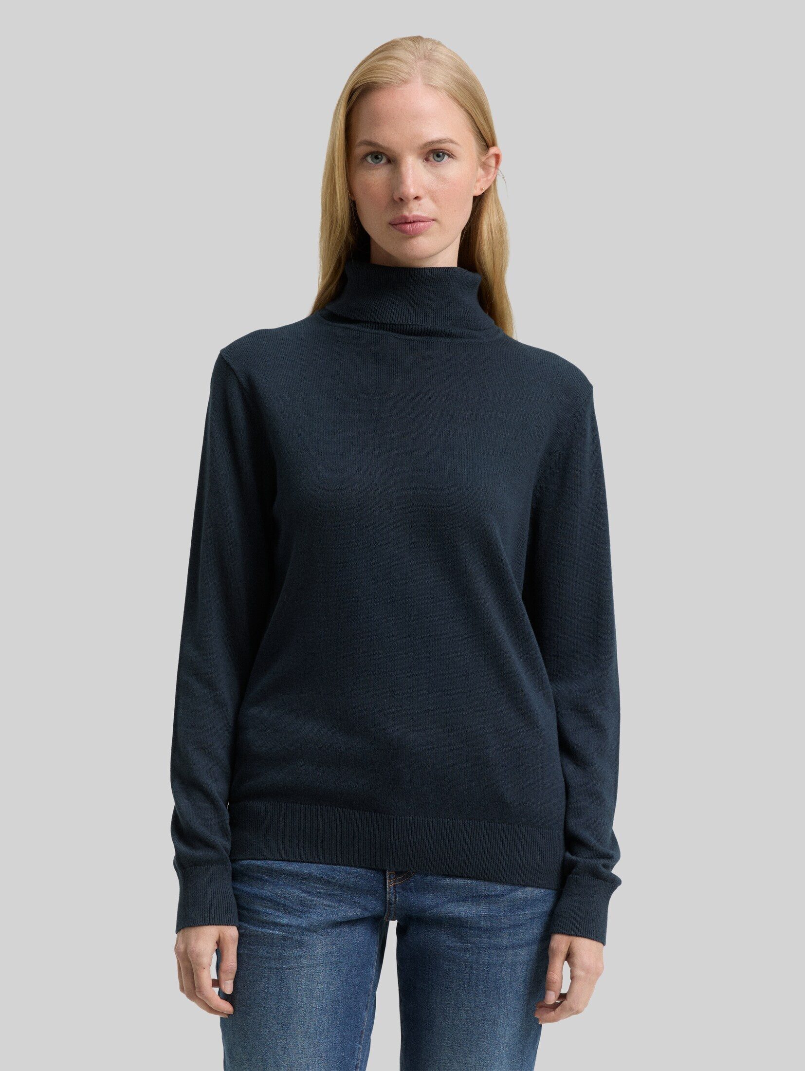 TOM TAILOR Strickpullover Pullover & Strickjacken Basic Rollkragenpullover
