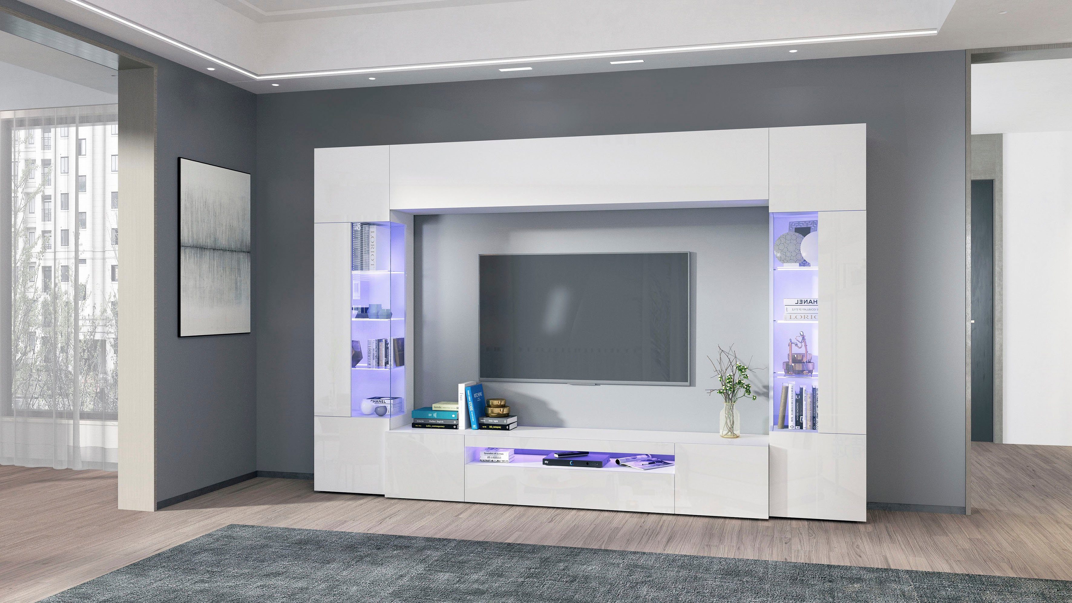 INOSIGN Wohnwand "New Egypt", (4 St., Breite 290cm), bestehend aus 2 Staura günstig online kaufen