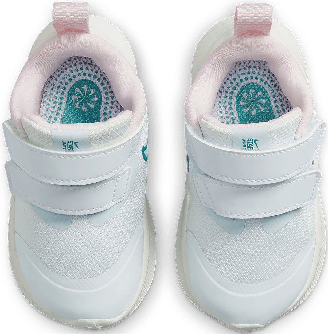 (TD) Nike STAR RUNNER Klettverschluss mit 3 Laufschuh weiß