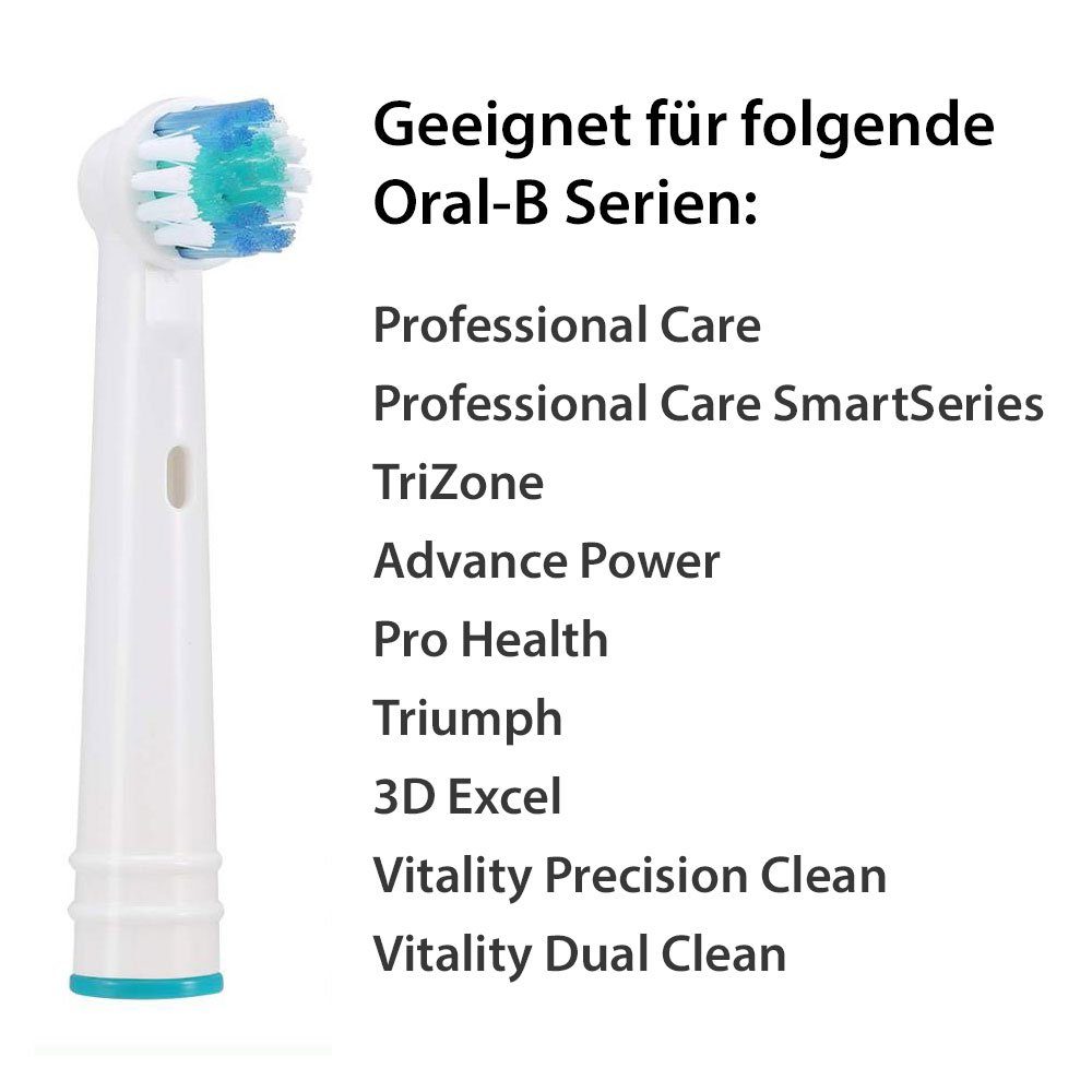 Haushalt Zahnpflege Dooloo Aufsteckbürste 8 Stück Ersatzbürsten kompatibel mit Oral-B, Spar-Set, Für rotierende Zahnbürsten, Abg