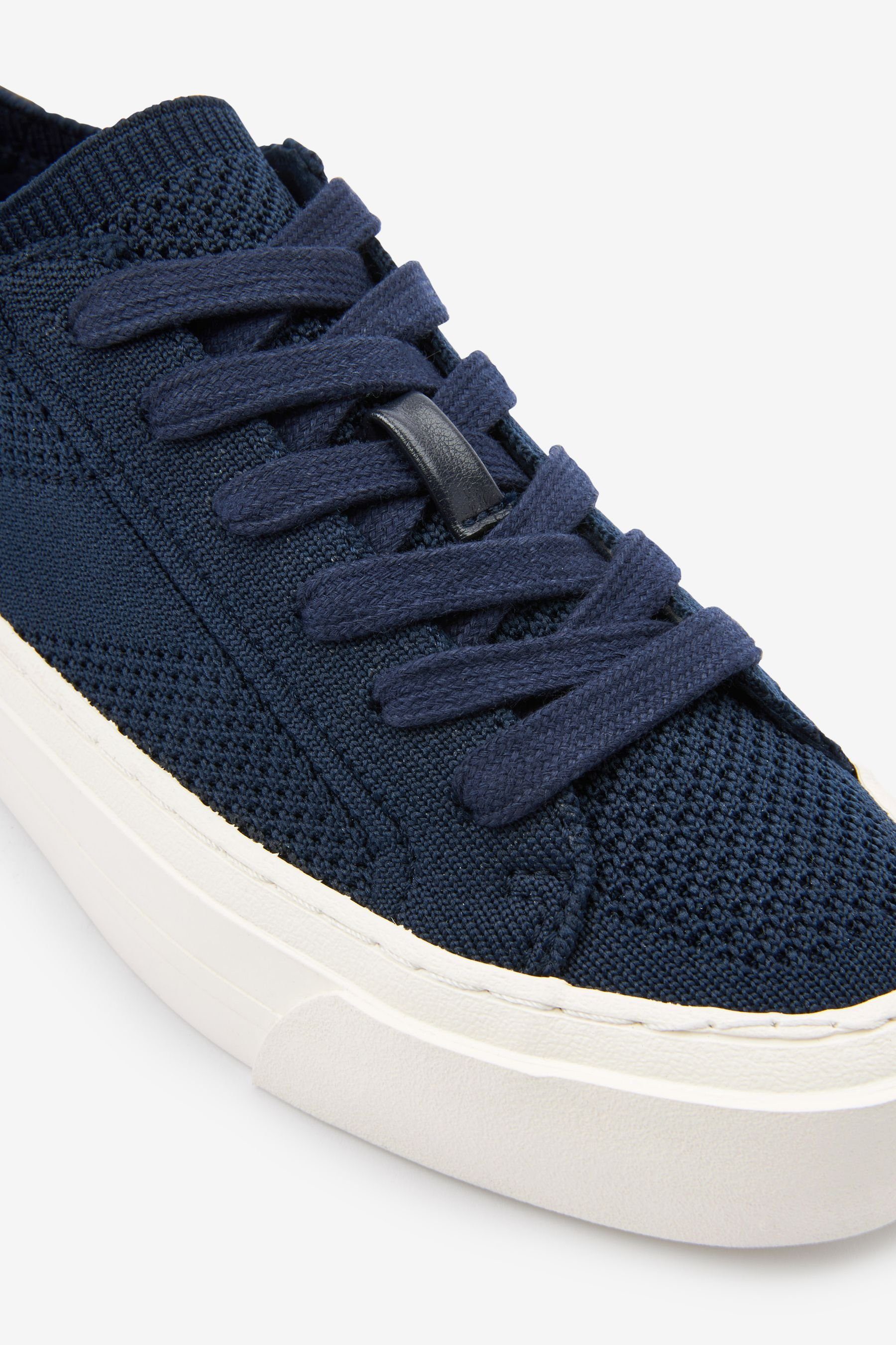 Blue Sneaker zum Turnschuhe (1-tlg) Navy Next Schnüren Flyknit Forever Comfort®