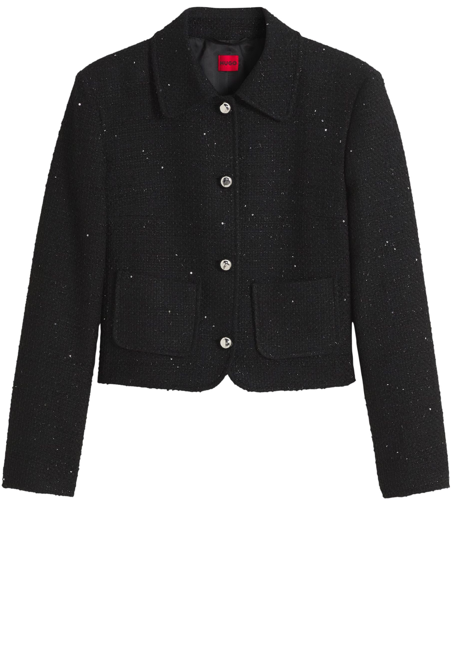 HUGO Jackenblazer Agesina aus Bouclé-Gewebe (1-tlg)