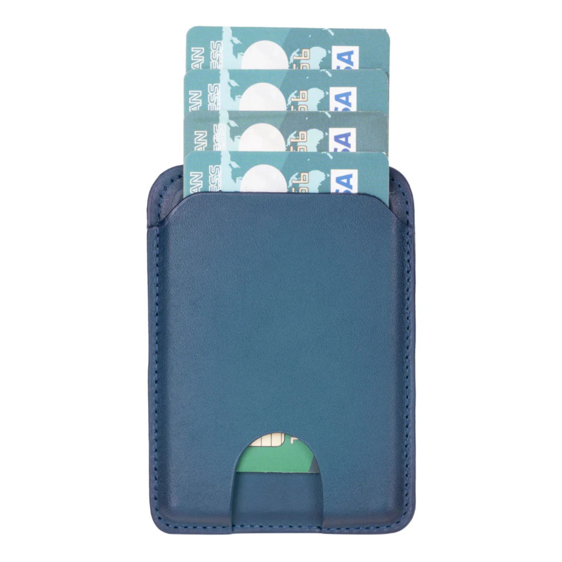 Renna Leather Brieftasche Magnetkartenetui aus Leder