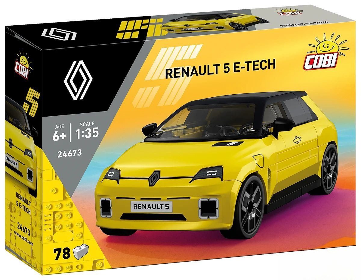 COBI Cars Renault 5 E-Tech 24673 Konstruktions-Spielset