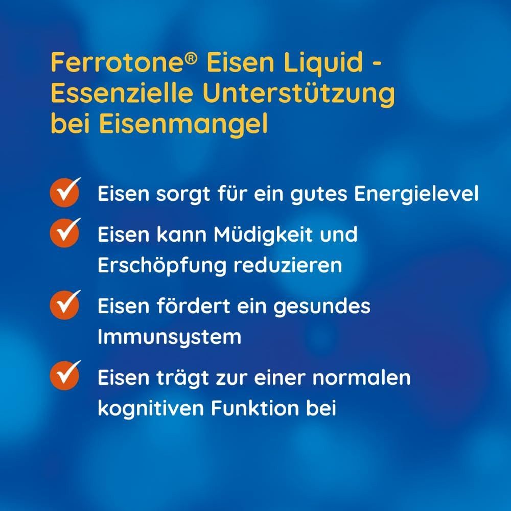 ferrotone Apfel Eisen Liquid Pulver, 25 ml à 14 St., bei Eisenmangel, mit Vitamin C für eine gute Aufnahme, 14 x 25ml