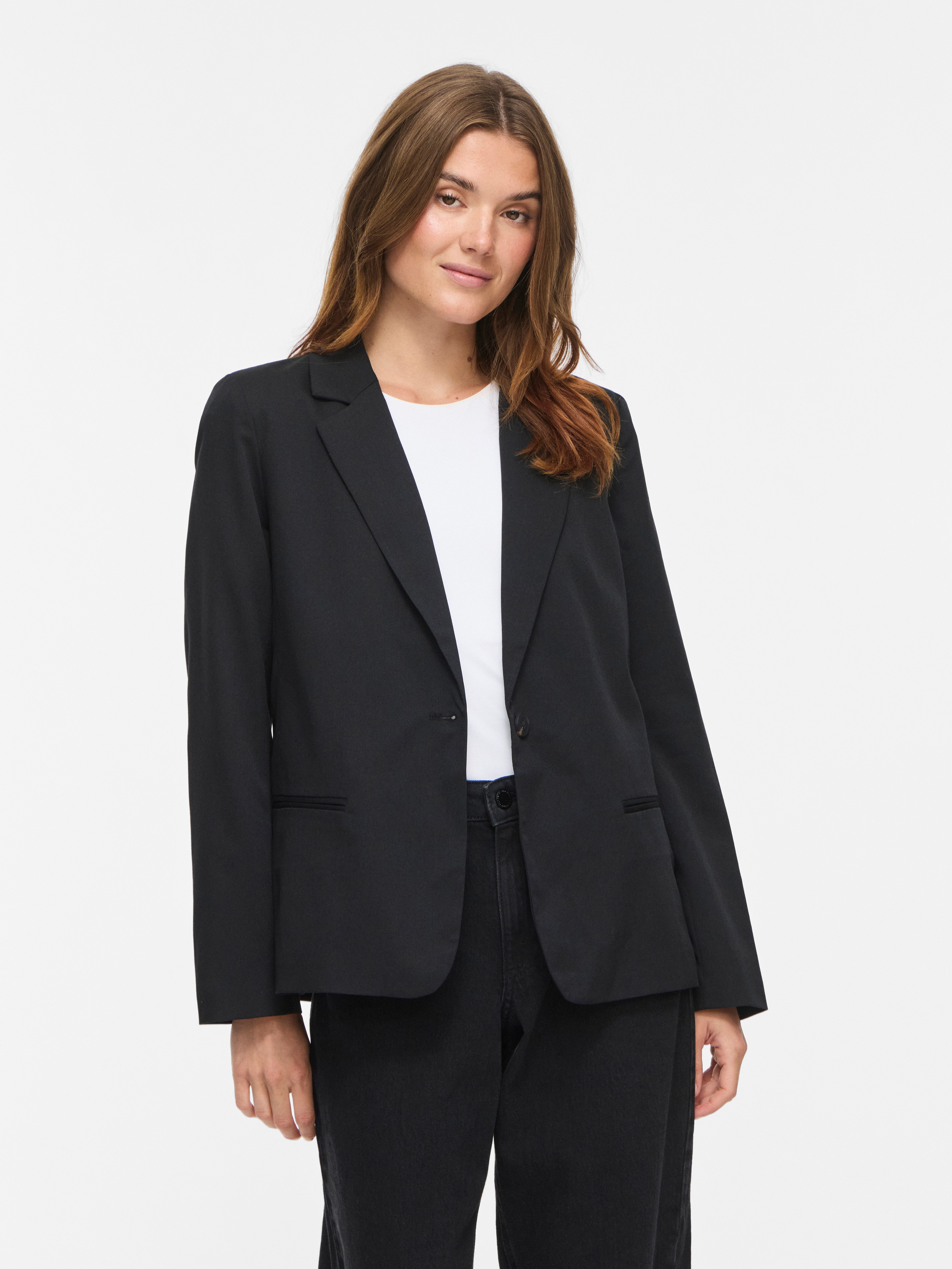 Vila Kurzblazer VIBELLA L/S BLAZER - NOOS Materialmix