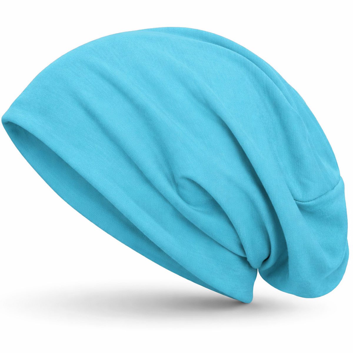 style3 Beanie Beanie Mütze Damen Herren Haube Sommer slouch XXL Chemo Schlafmütze Elastische leichte Beanie Mütze für Damen und Herren Laufmütze