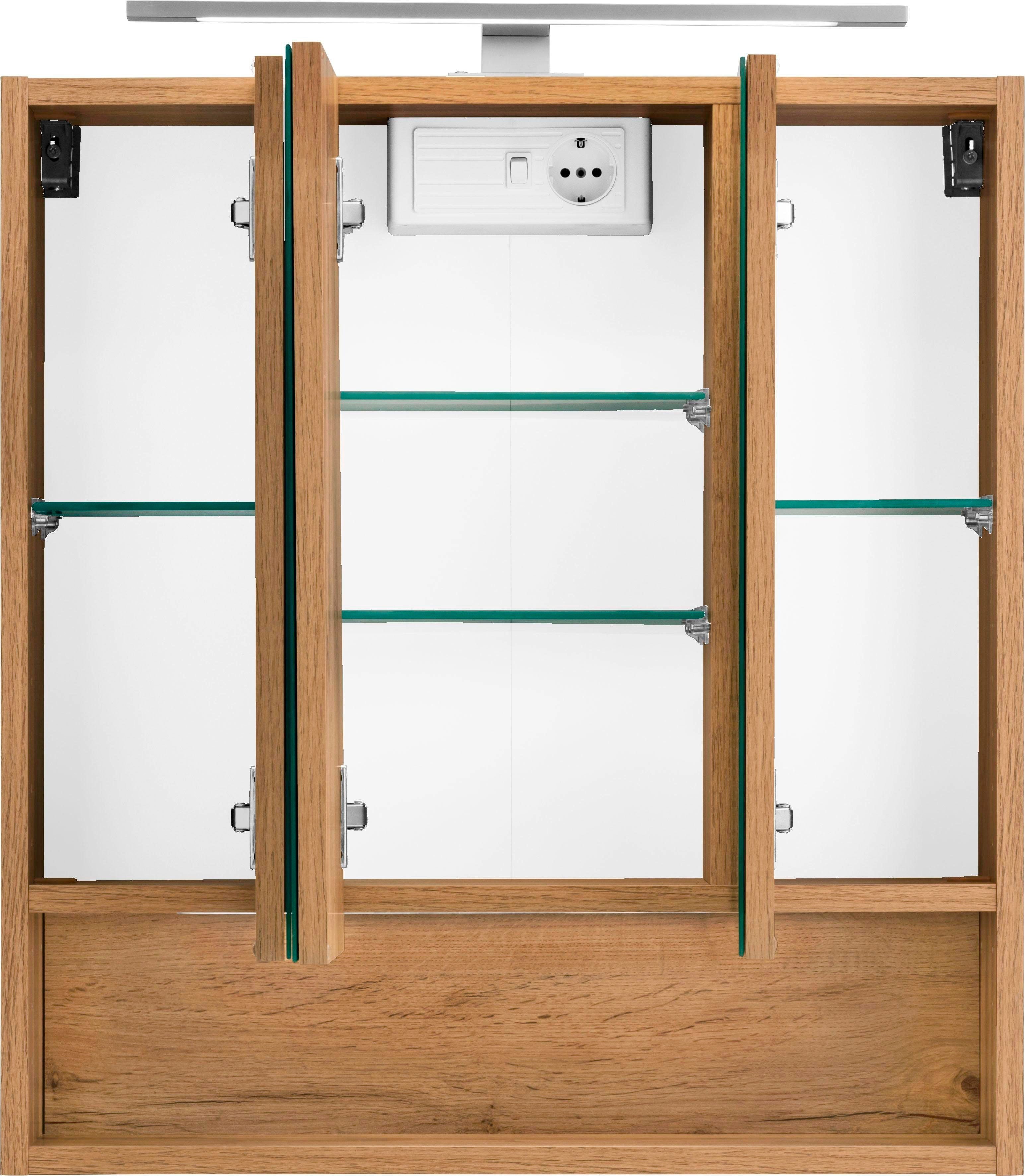 welltime Spiegelschrank Soria mit LED Beleuchtung