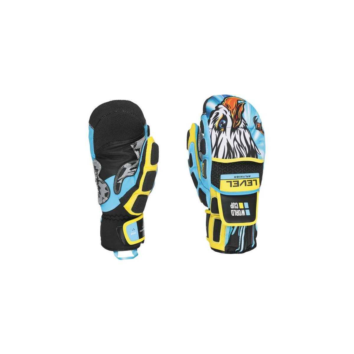 Level Skihandschuhe Worldcup CF Mitten Wasserdichte und extra warme Fäustlinge für Skifahren und Snowboarden