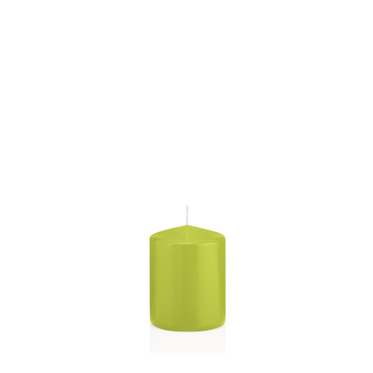 Wiedemann Kerzen Stumpenkerze Stumpenkerzen Apfelgrün Ø 58 x 80 mm, 16 Stück