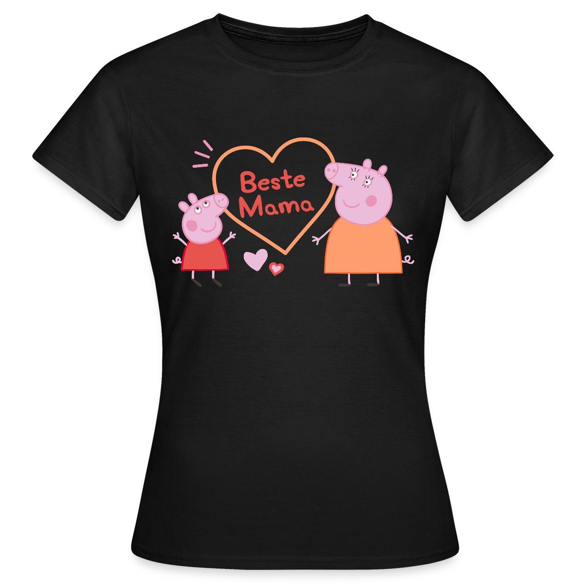 Spreadshirt T-Shirt Peppa Pig Design Beste Mama Frauen T-Shirt (1-tlg) günstig online kaufen