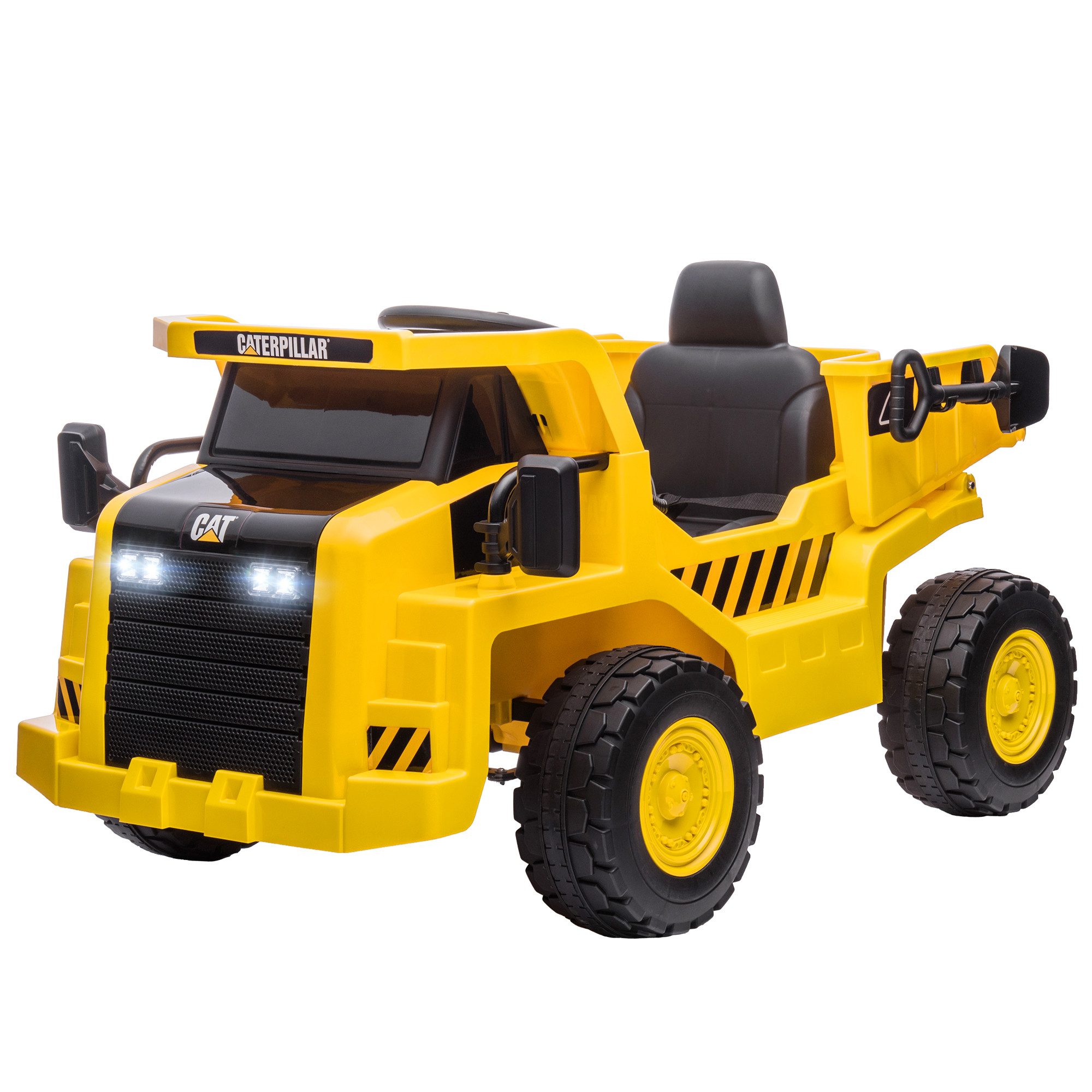 AIYAPLAY Elektro-Kindertraktor Elektrisches Aufsitzauto mit Fernbedienung, 3-5 km/h, Belastbarkeit 30 kg, (1-tlg), für 3-6 Jahre Kinder, Gelb
