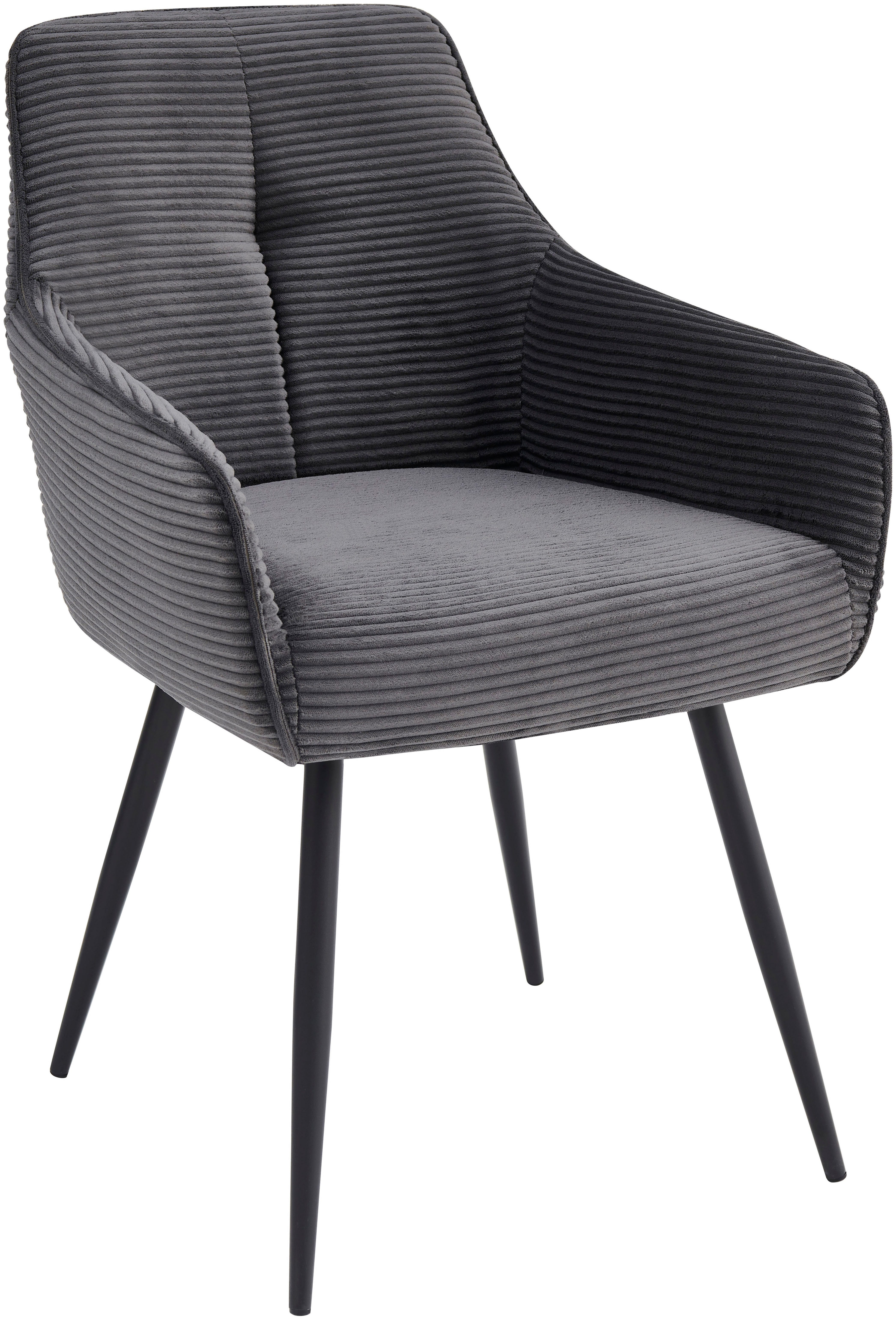 HELA Armlehnstuhl VERONA (Set, 2 St), Sessel, Federkorb, Rundrohrgestell, 4-Fuß, gepolstert, Armlehnen