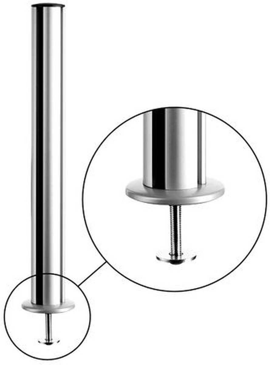 NOVUS Tischaufsatz TSS-Säule 845mm mit Bohrschraubbefestigung